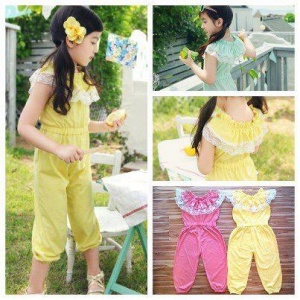 Summer Jumpsuit YELLOW / SOFT GREEN / PINK